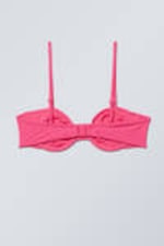 Pink - Low Wire Bikini Top - 1