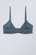 Blue Shimmer - Minimal Pullover Bikini Top - 1