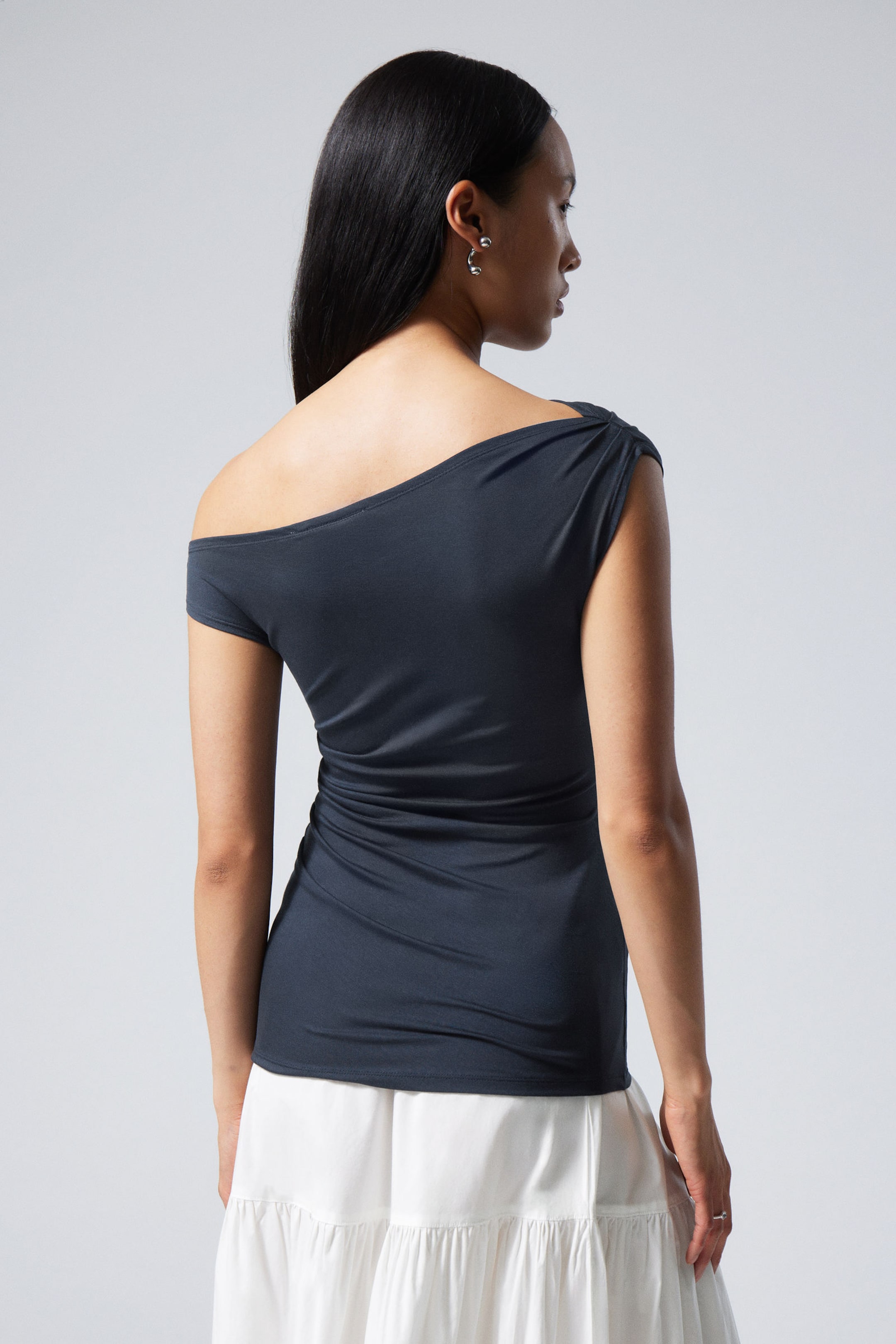 Dark Blue - Hera Drape Top - 3