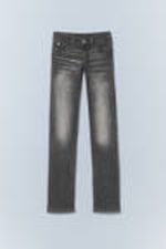 Swab – Schwarz - Sleezie – Skinny Straight Jeans mit niedrigem Bund - 2