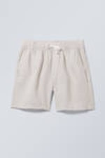 Dusty Beige - Olsen Linen Shorts - 0