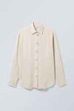 Ecru - Relaxed Linen Mix Shirt - 0