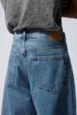 90s Blue - Mittelblau - Galaxy Loose Straight Leg Jeans - 6