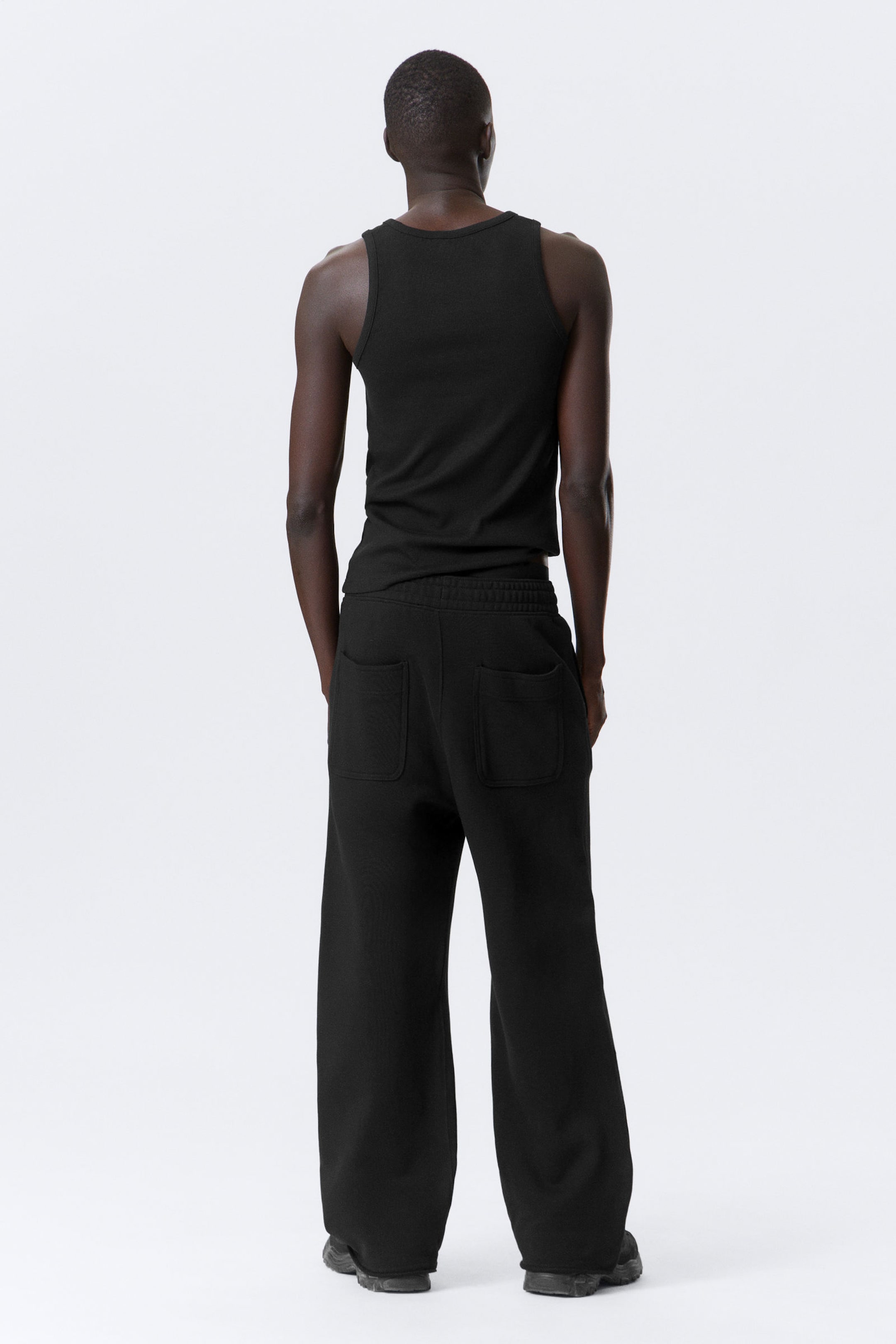 Black - Astro Loose Terry Sweatpants - 2