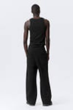 Black - Astro Loose Terry Sweatpants - 2
