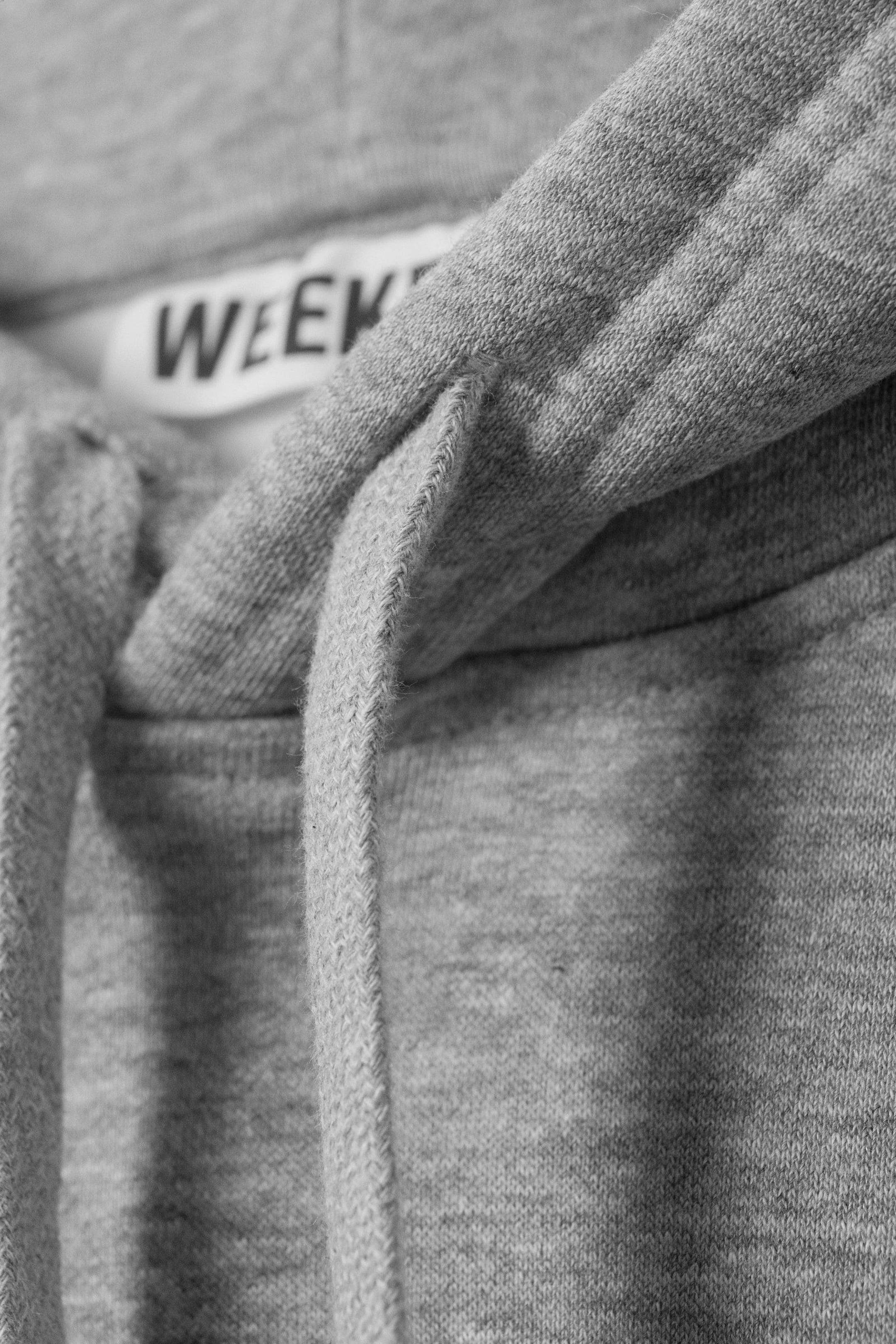 Grey Melange - Boxy Heavyweight Hoodie - 1