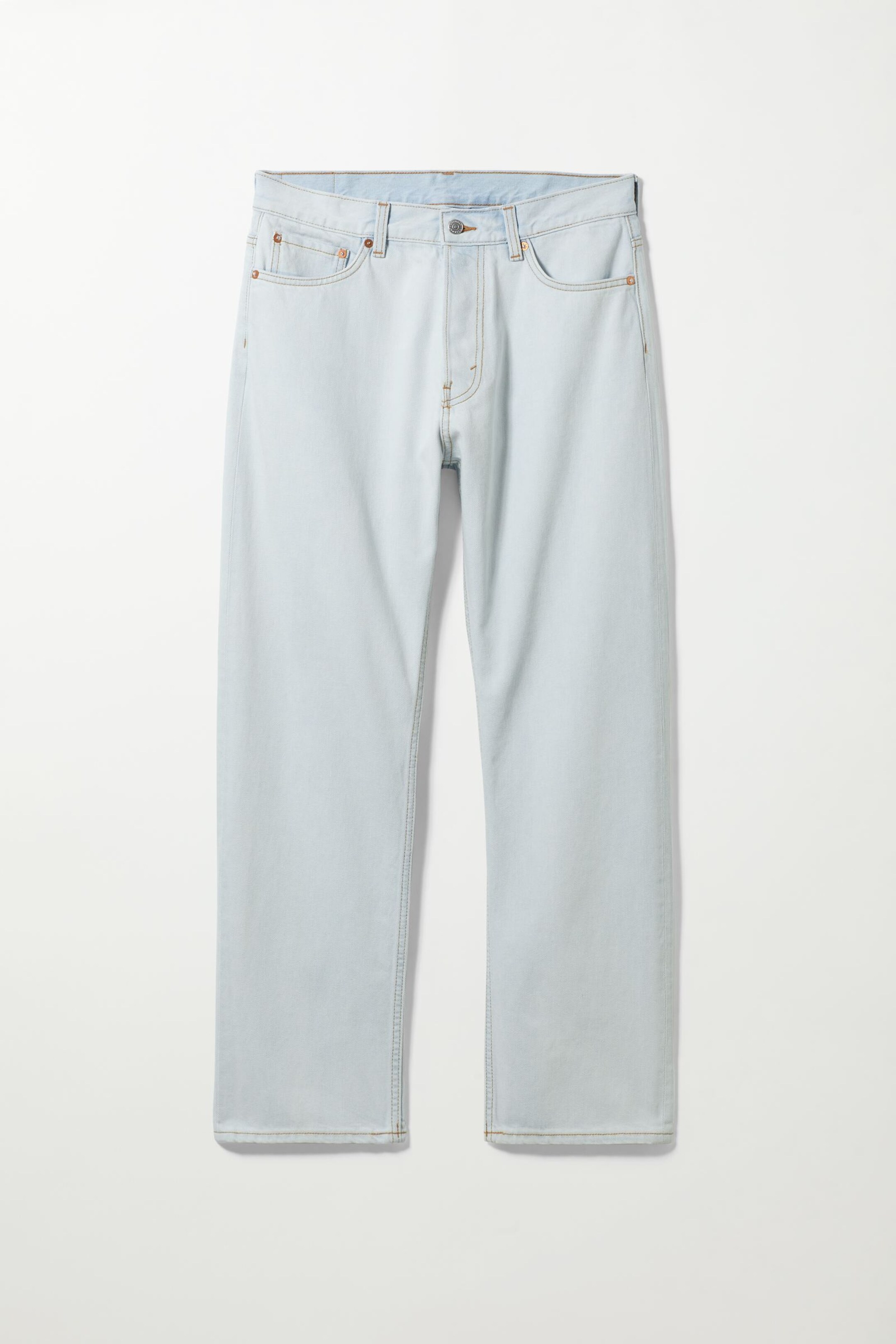 Weekday top Space Relaxed Straight Jeans White