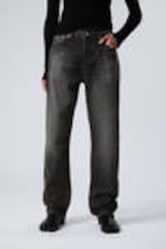 Obsidian Black - Black - Space Relaxed Straight Leg Jeans - 1