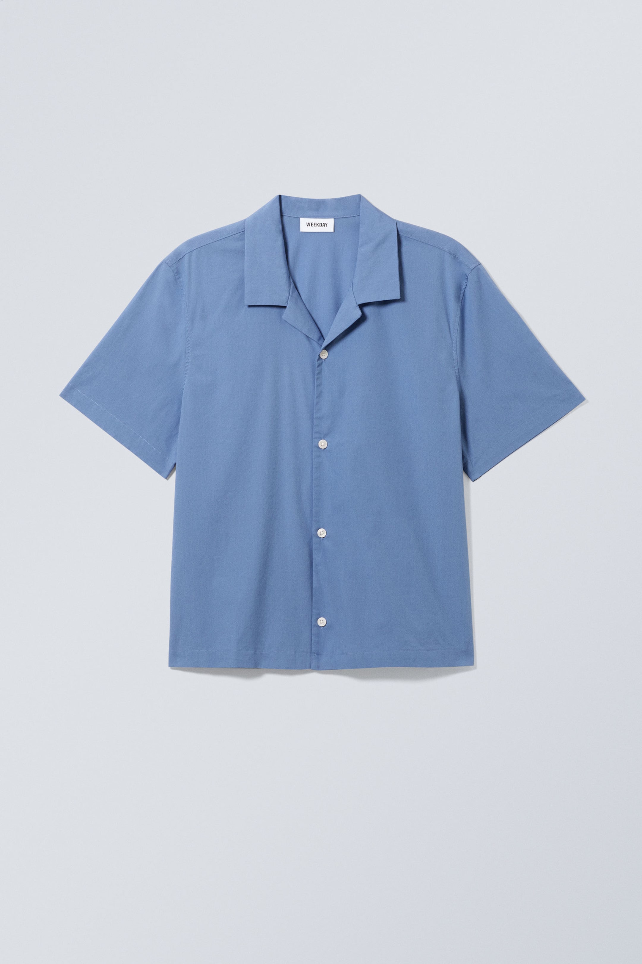 Medium Blue - Charlie Short Sleeve Shirt - 0