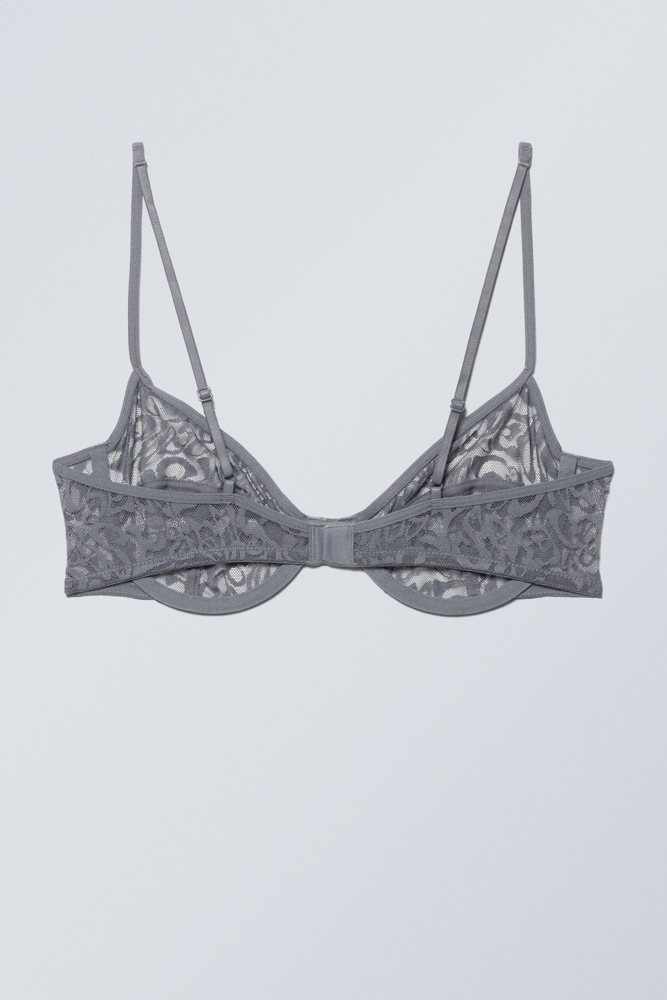 Dark Grey - Molly Underwire Bra - 1