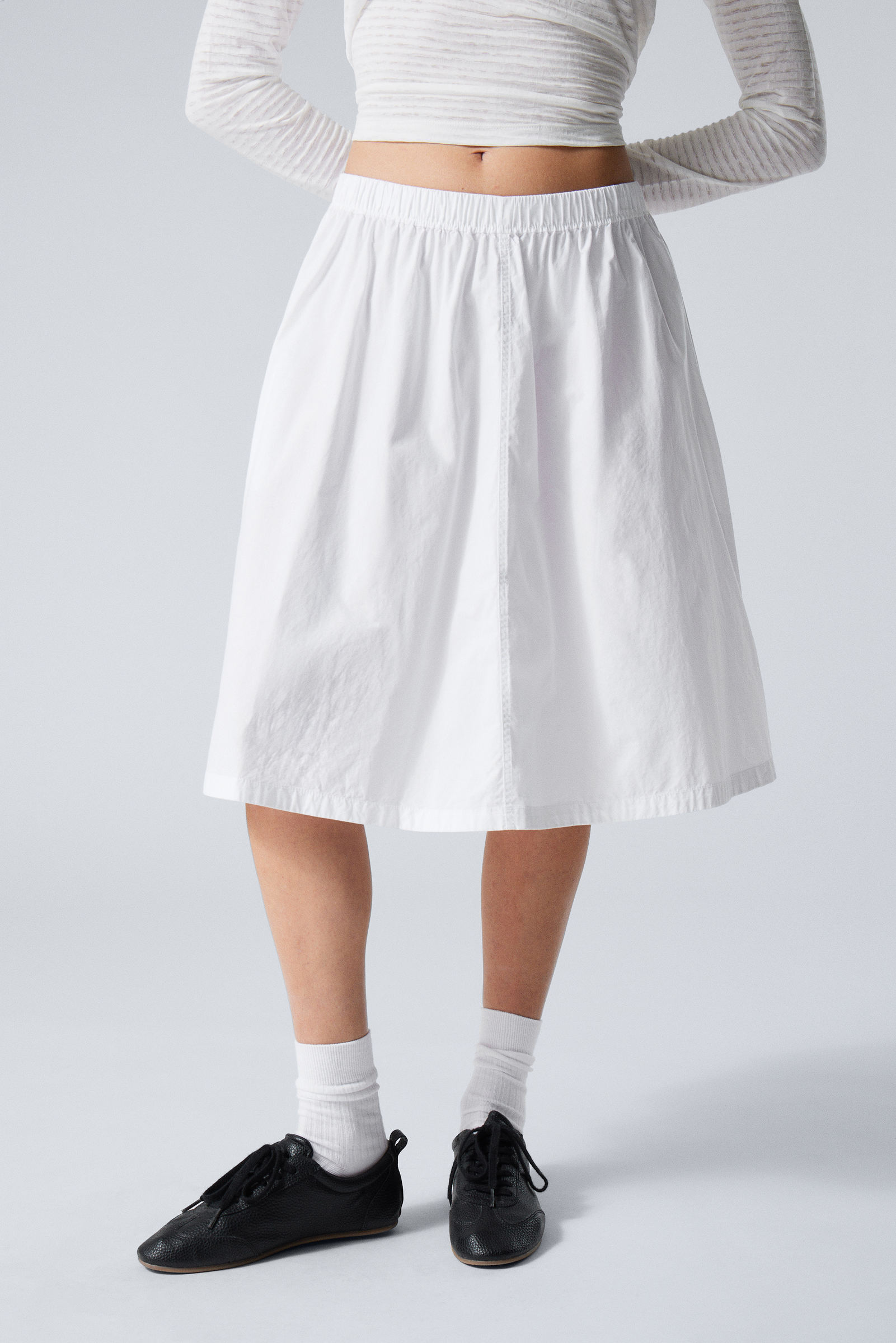 Balloon midi skirt - Women | MANGO USA