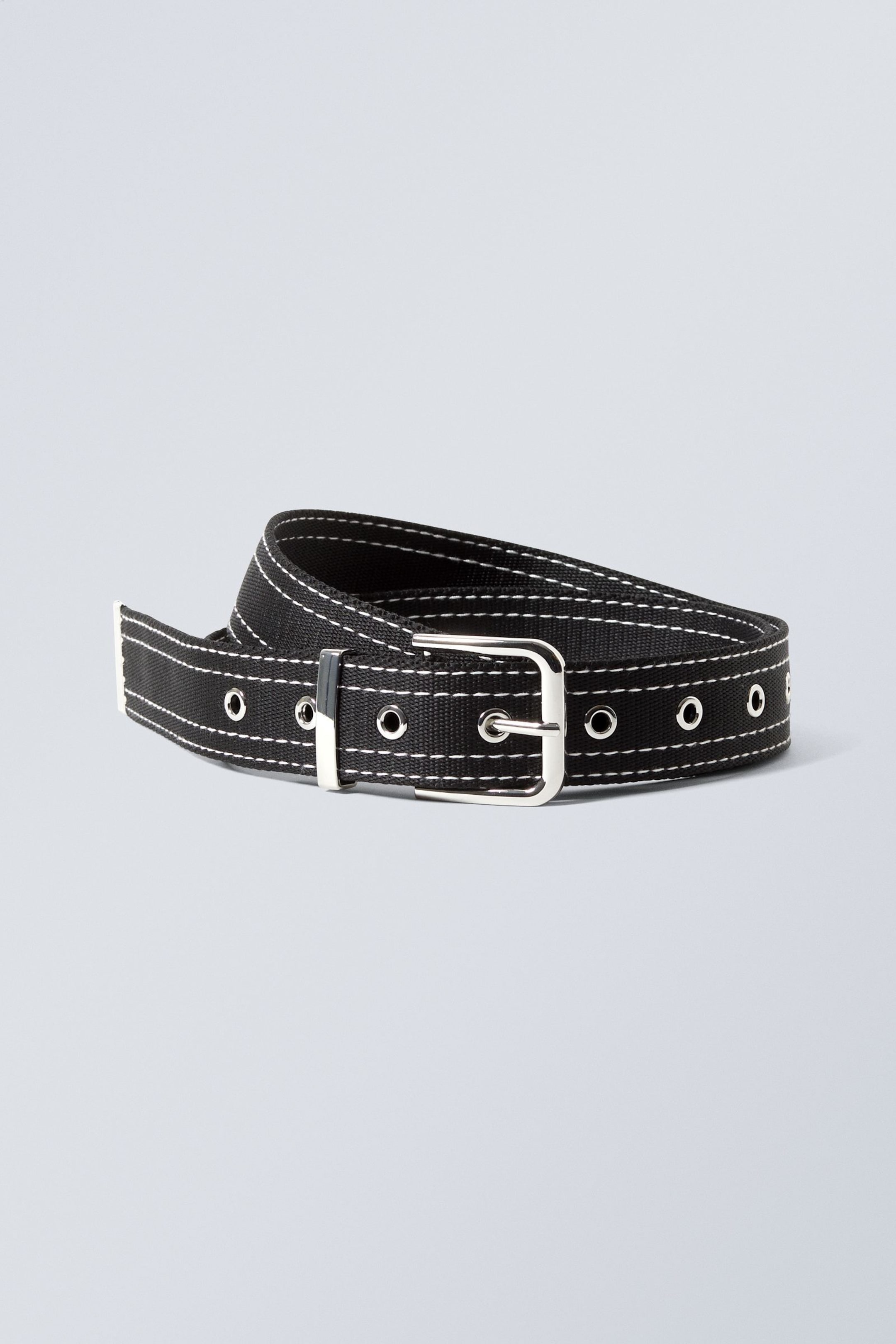 Black - April Webbing Belt - 0