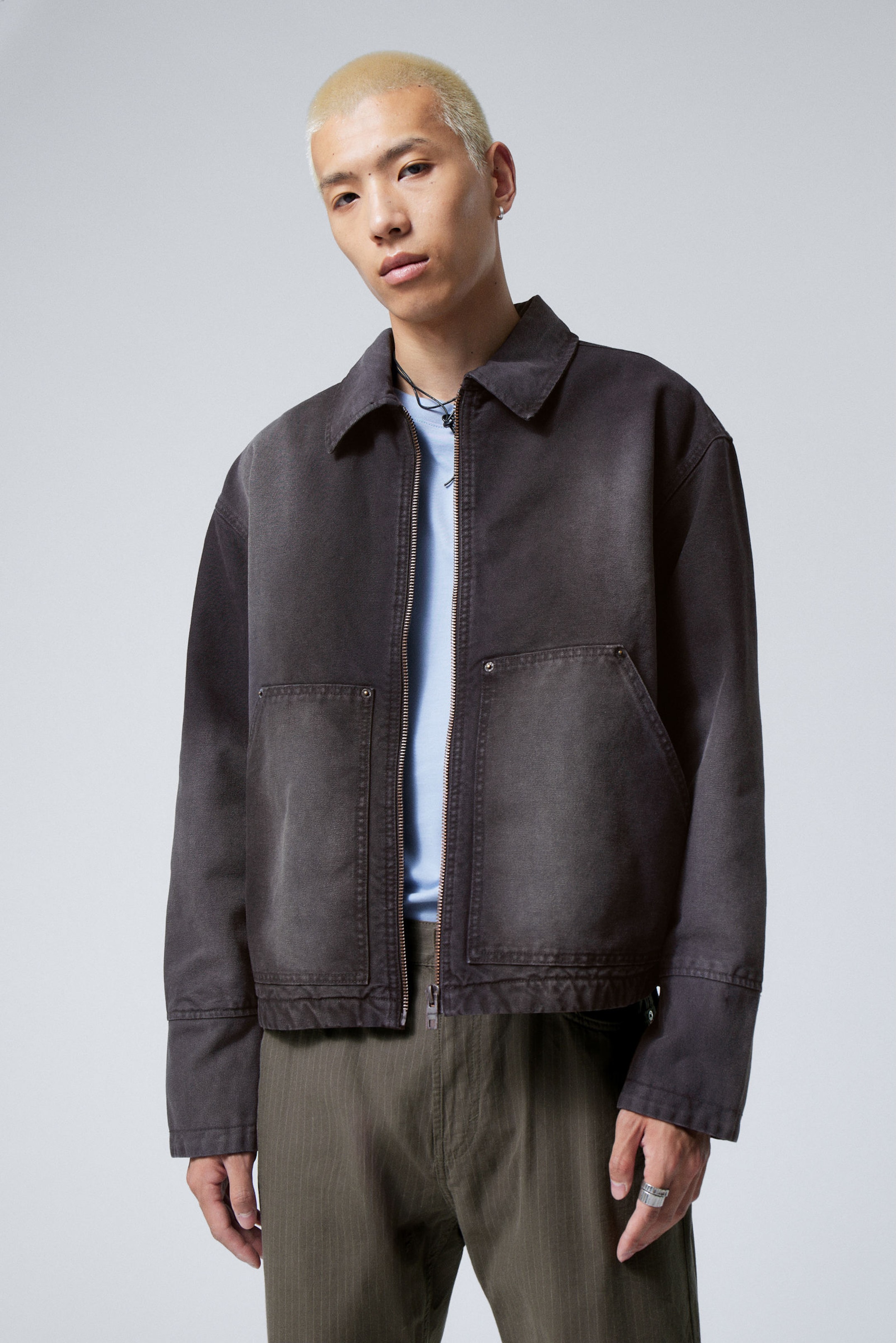 Washed Black - Relaxed Utility Jacket - 0