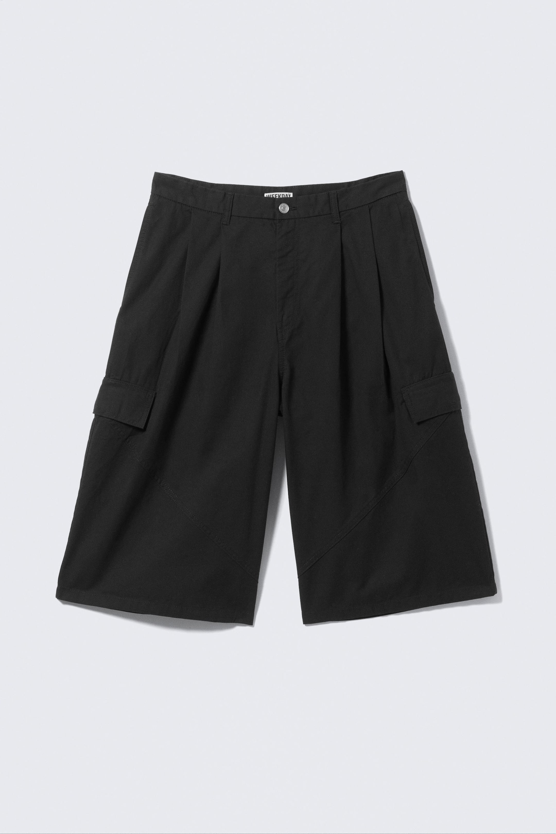 #272627 - Loose Utility Cotton Twill Shorts - 1