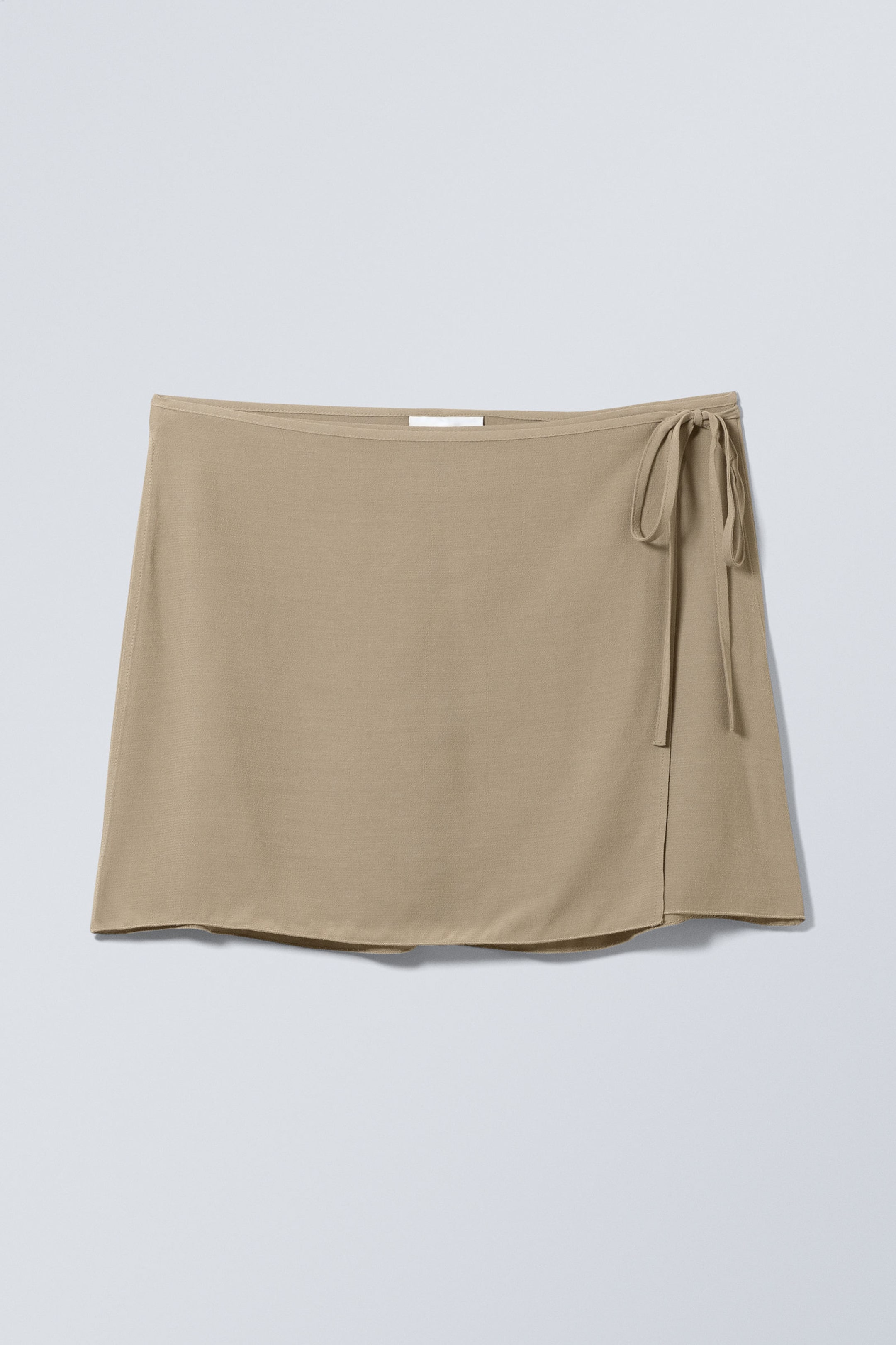 Dusty Mole - Tailored Viscose Mini Wrap Skirt - 2