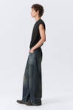 Deep Ocean Blue - Dunkelblau - Astro Loose Baggy Leg Jeans - 7