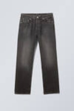 Obsidian Black - Black - Space Relaxed Straight Leg Jeans - 2