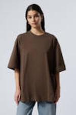 Dark Brown - Oversized T-shirt - 0