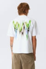 White - Blade Wings - Relaxed Graphic Printed T-shirt - 0