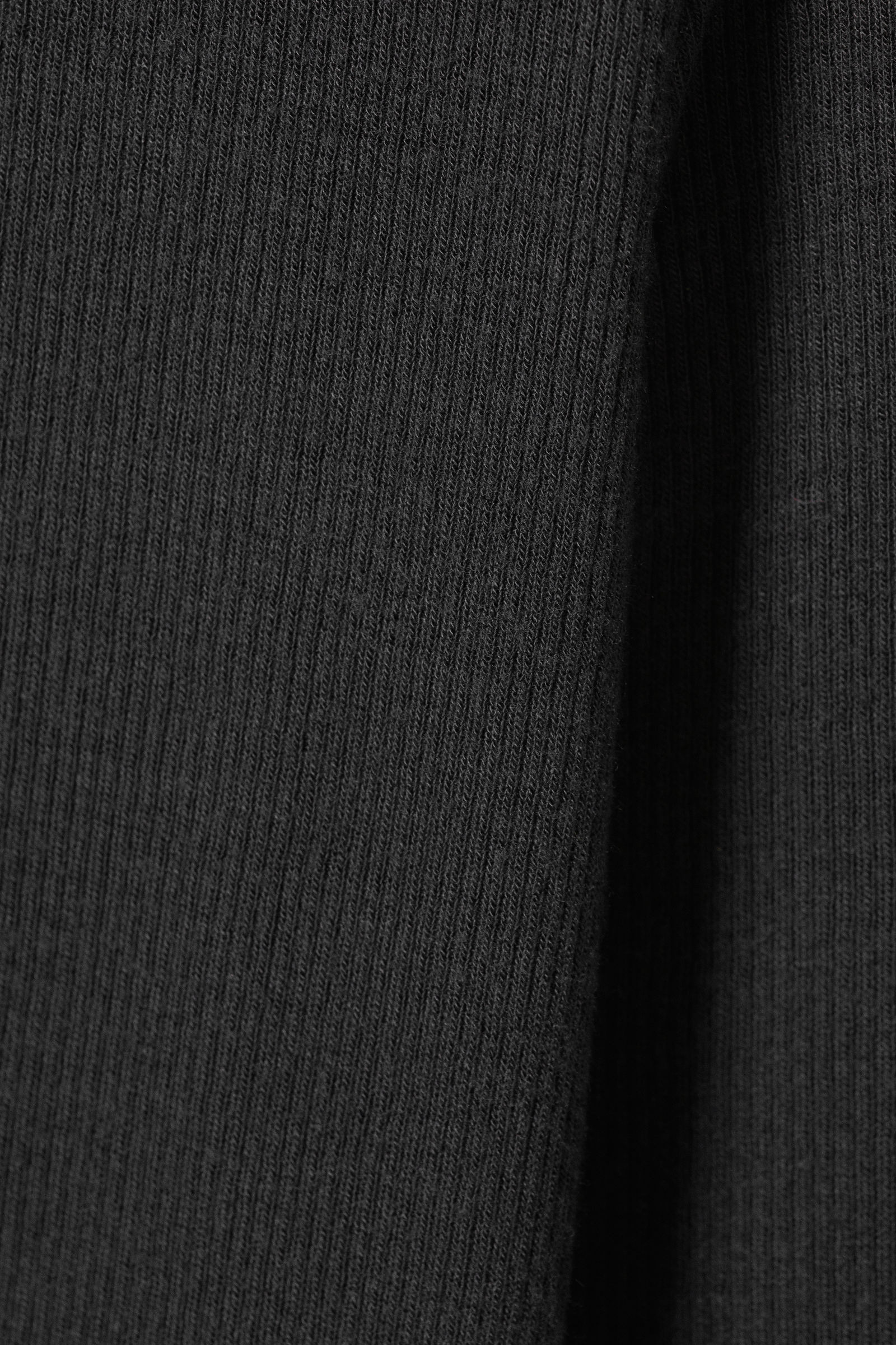 sheer ribbed long sleeve top - Dark Grey | Weekday WW