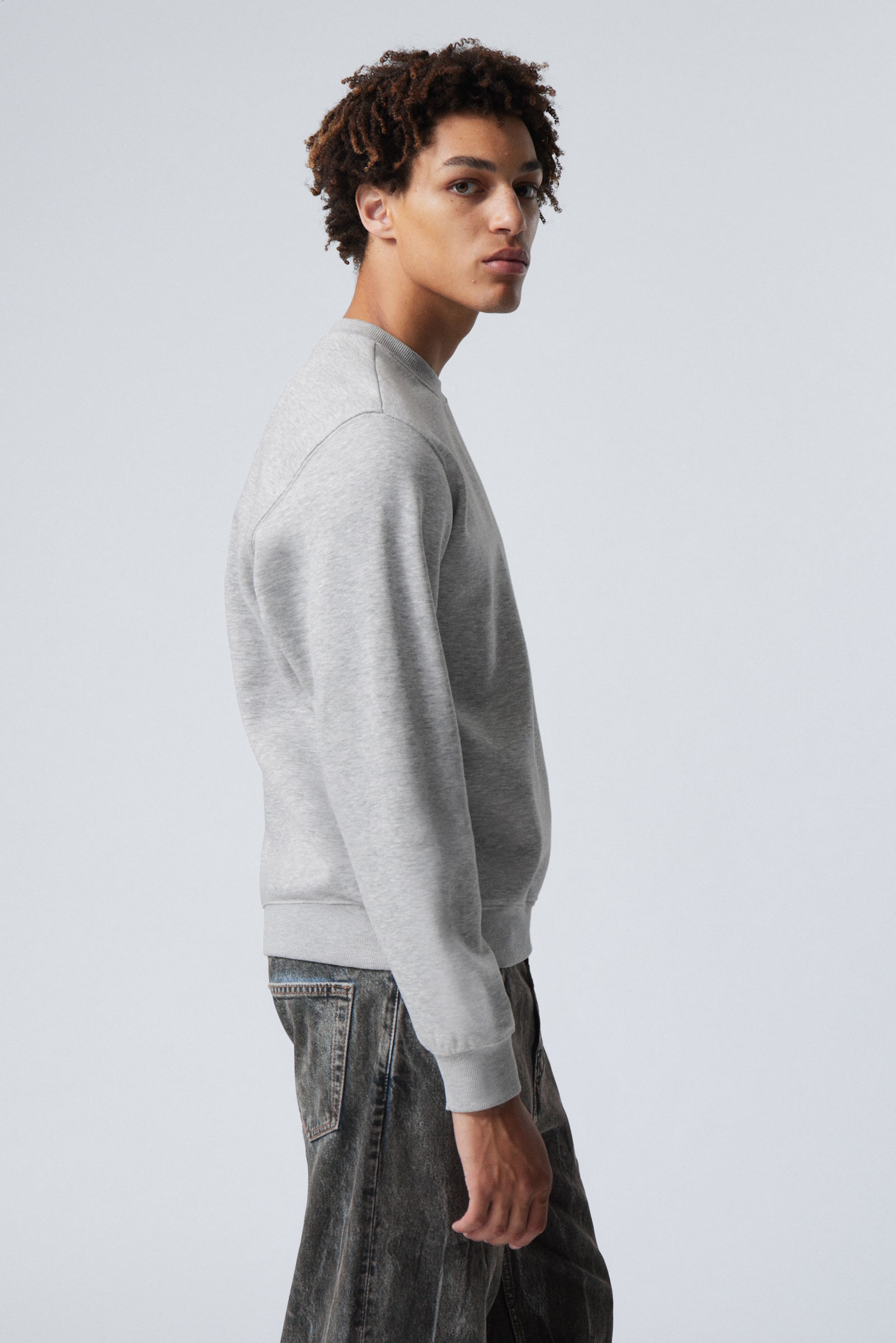 Grey Melange - Standard Midweight Sweatshirt - 3