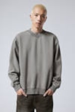 Washed Dusty Grey - Relaxed Heavyweight Sweatshirt - 0