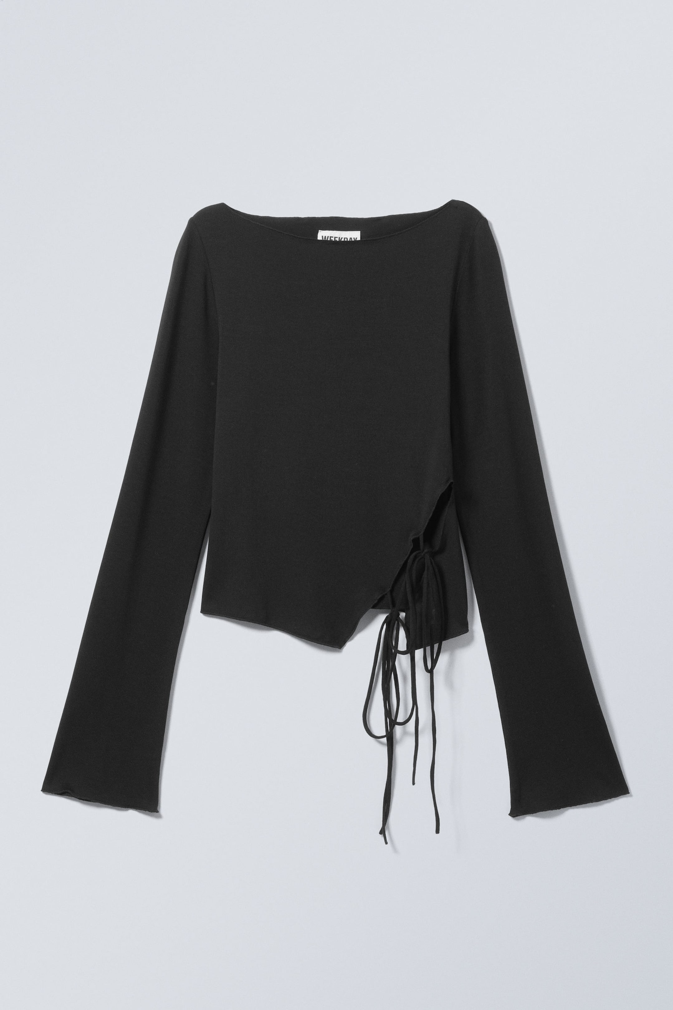 Black - Side Tie Top - 1