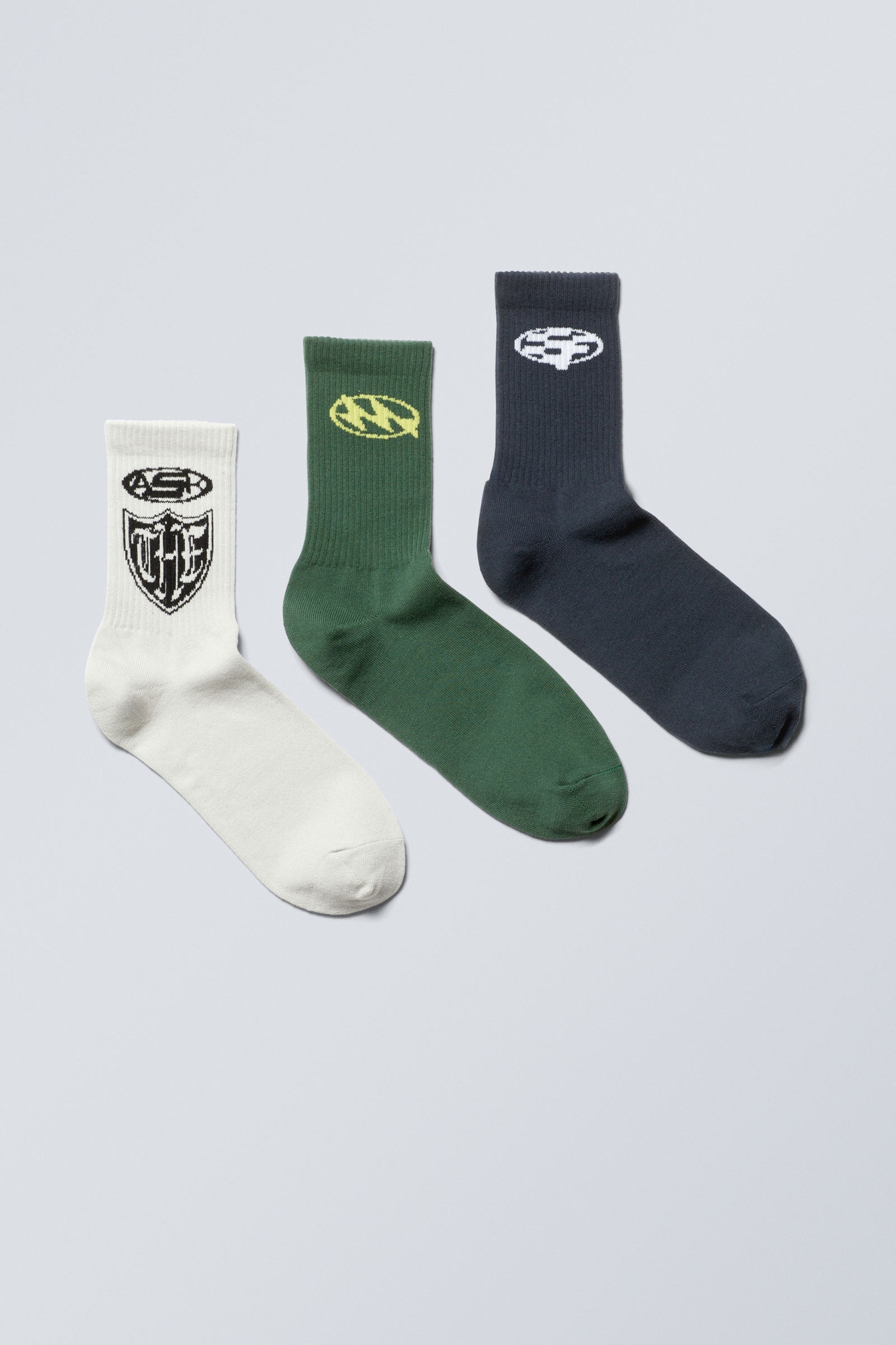 Sport Print Mix - 3-pack Sport Graphic Socks - 0