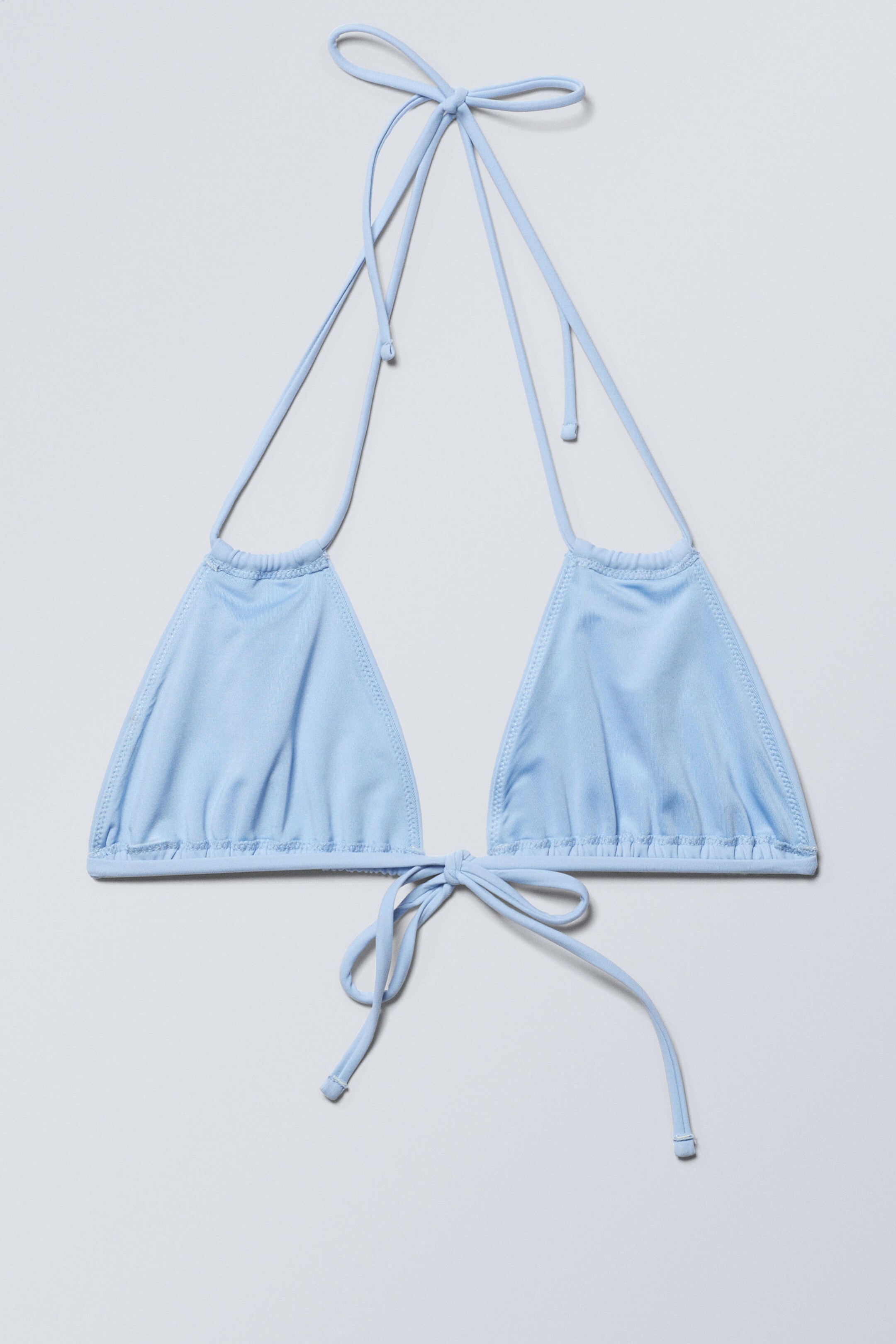 breeze tie bikini top Light Blue Weekday DK