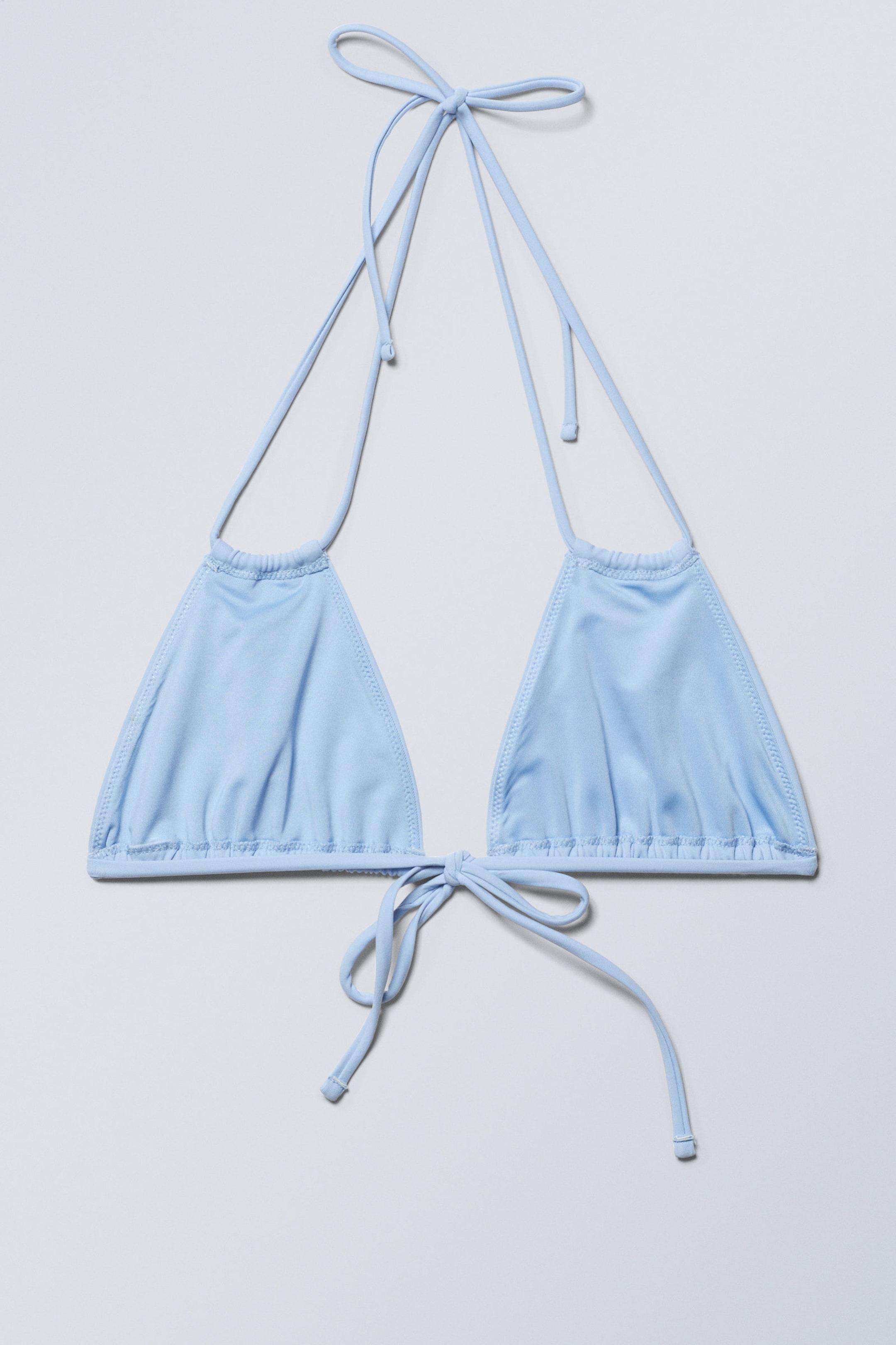 Light Blue - Breeze Tie Bikini Top - 1