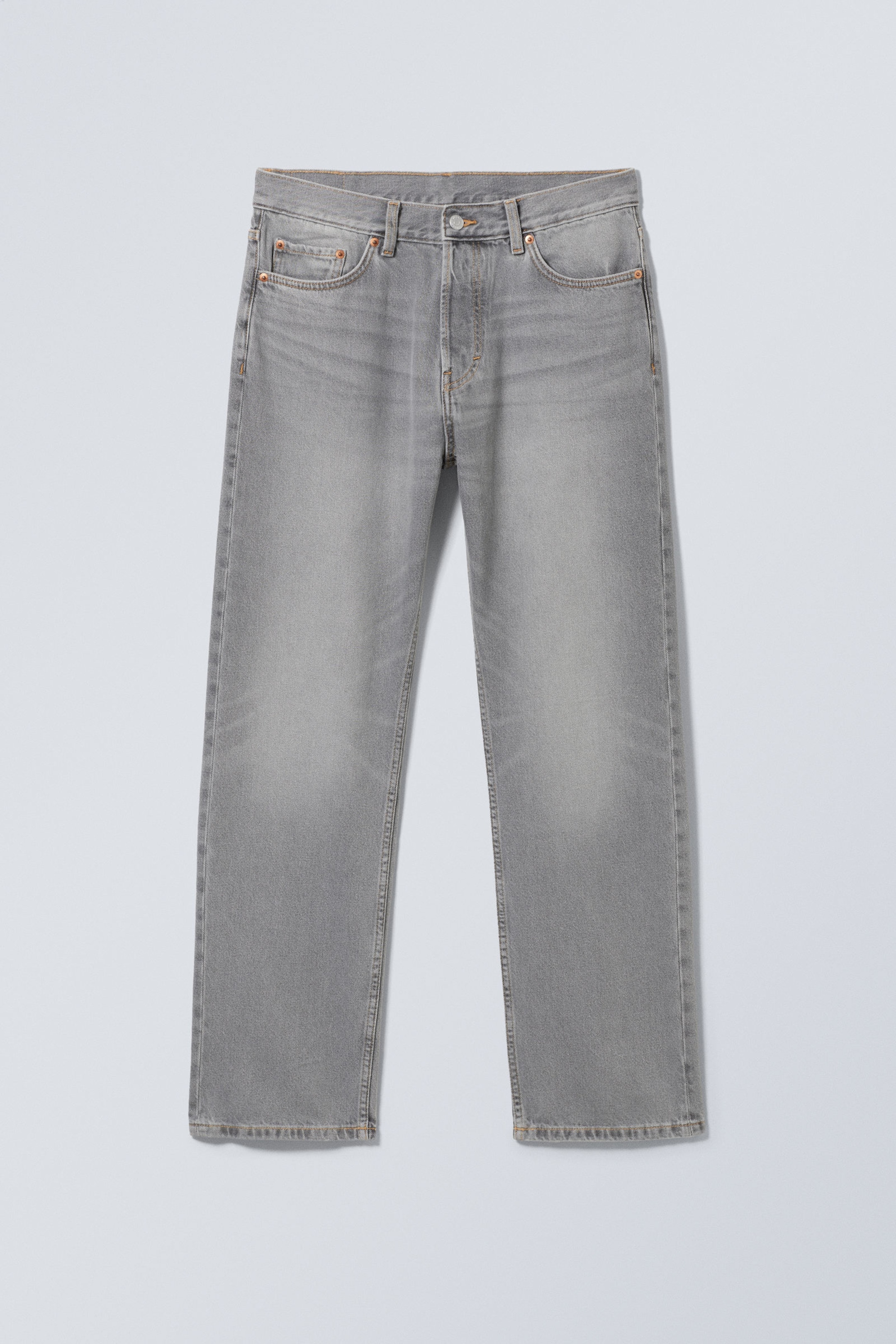 #494A4F - Space Relaxed Straight Leg Jeans - 1