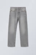 Misty Grey - Light Grey - Space Relaxed Straight Leg Jeans - 0