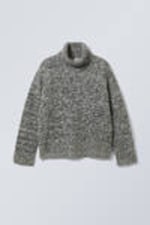 Mole Melange - Cypher Wool Blend Turtleneck Sweater - 0