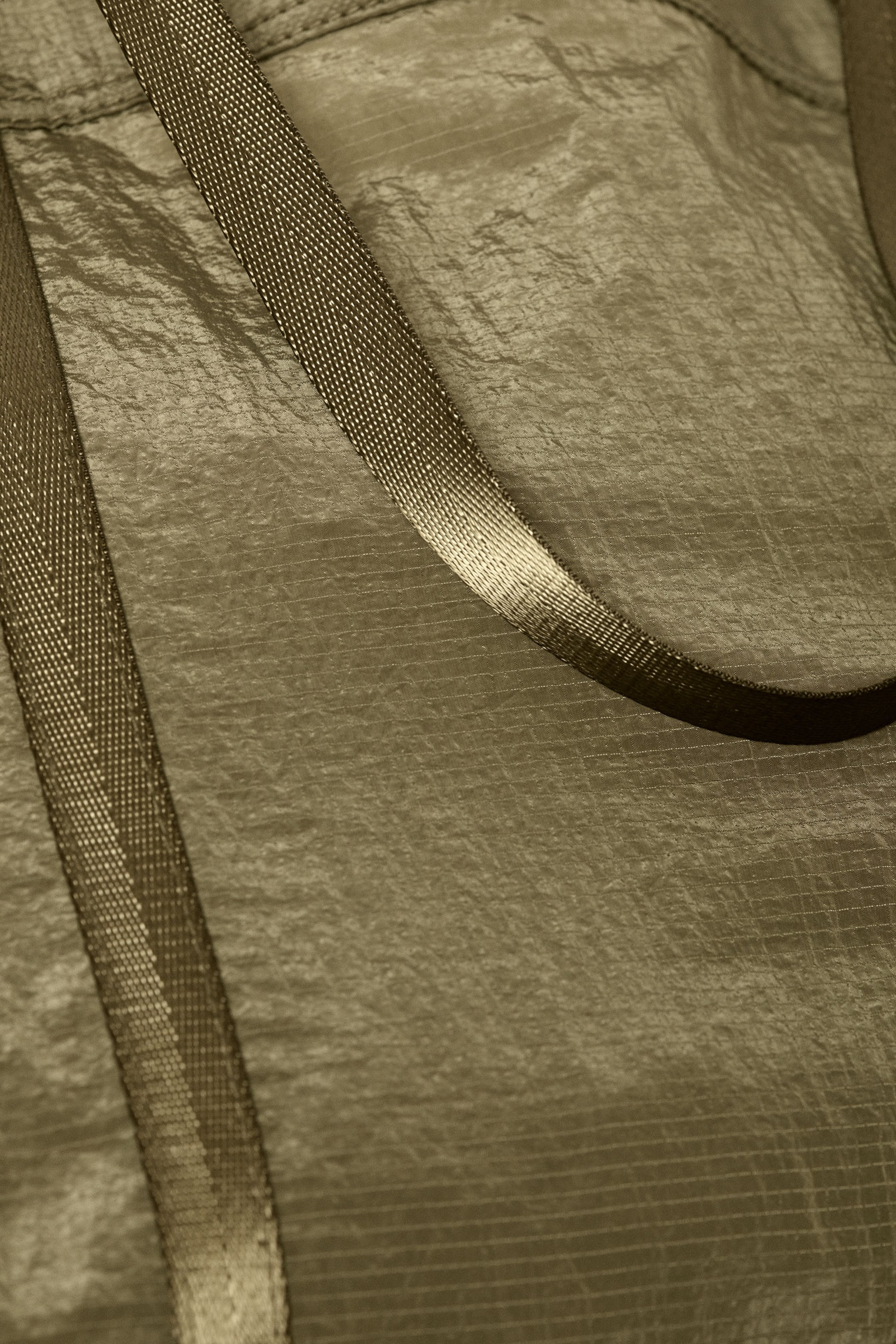 Khaki Green - Nylon Tote Bag - 2