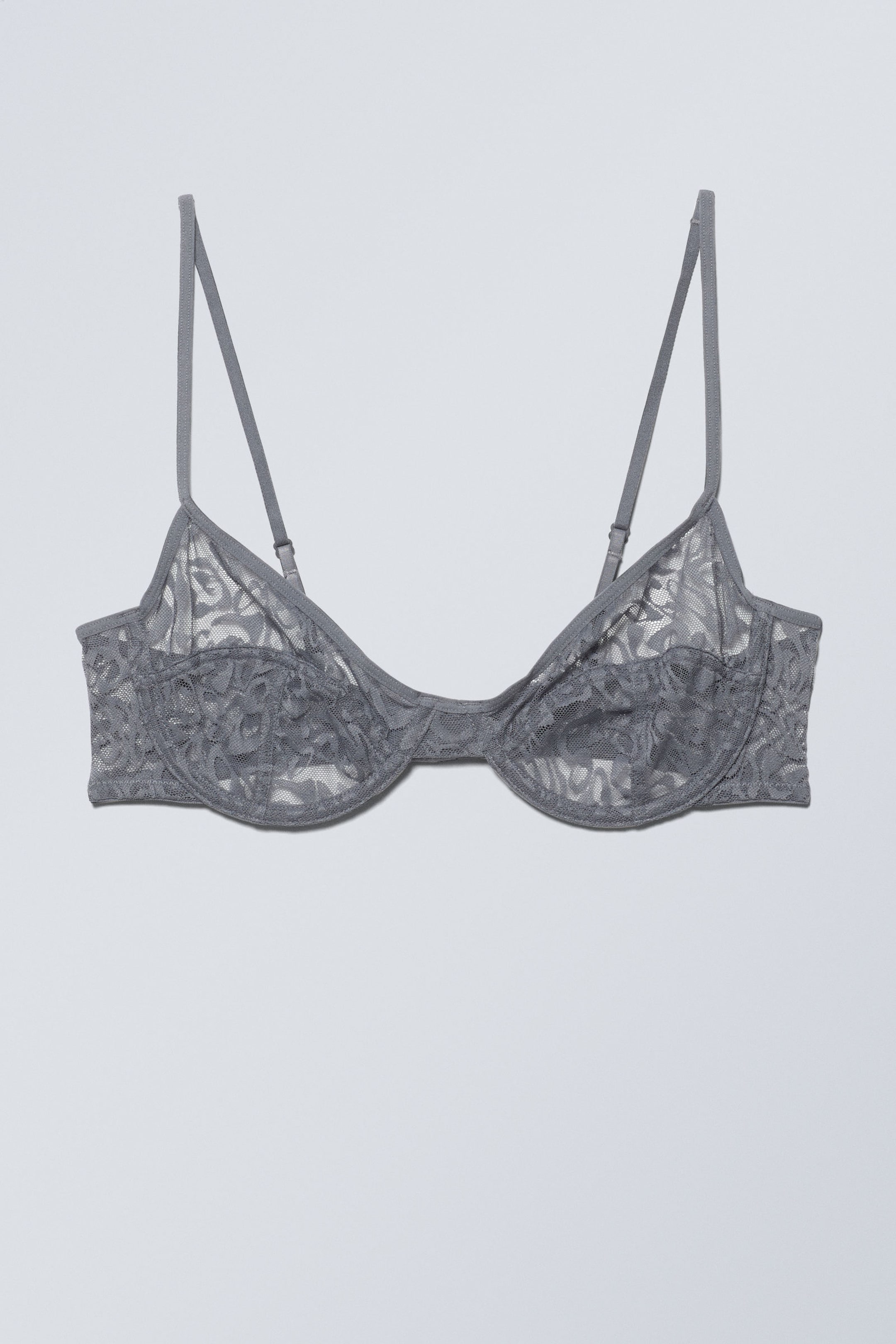 Dark Grey - Molly Underwire Bra - 0