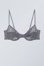 Dark Grey - Molly Underwire Bra - 0