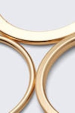 Golden - 3-pack Minimal Steel Rings - 2