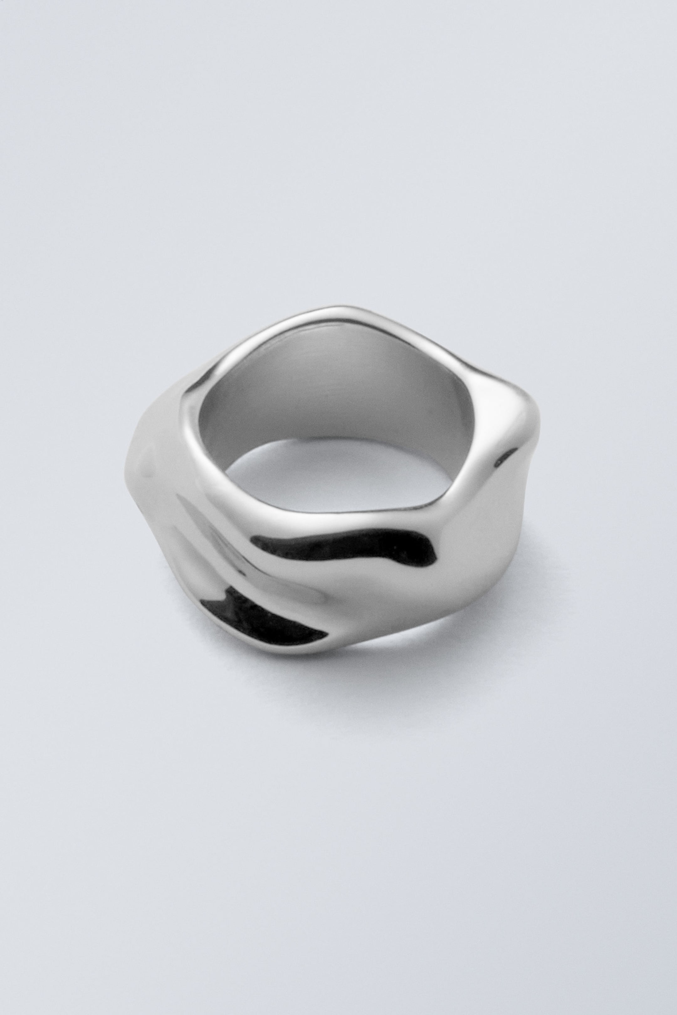 Silber - Organisch geformter Ring - 0