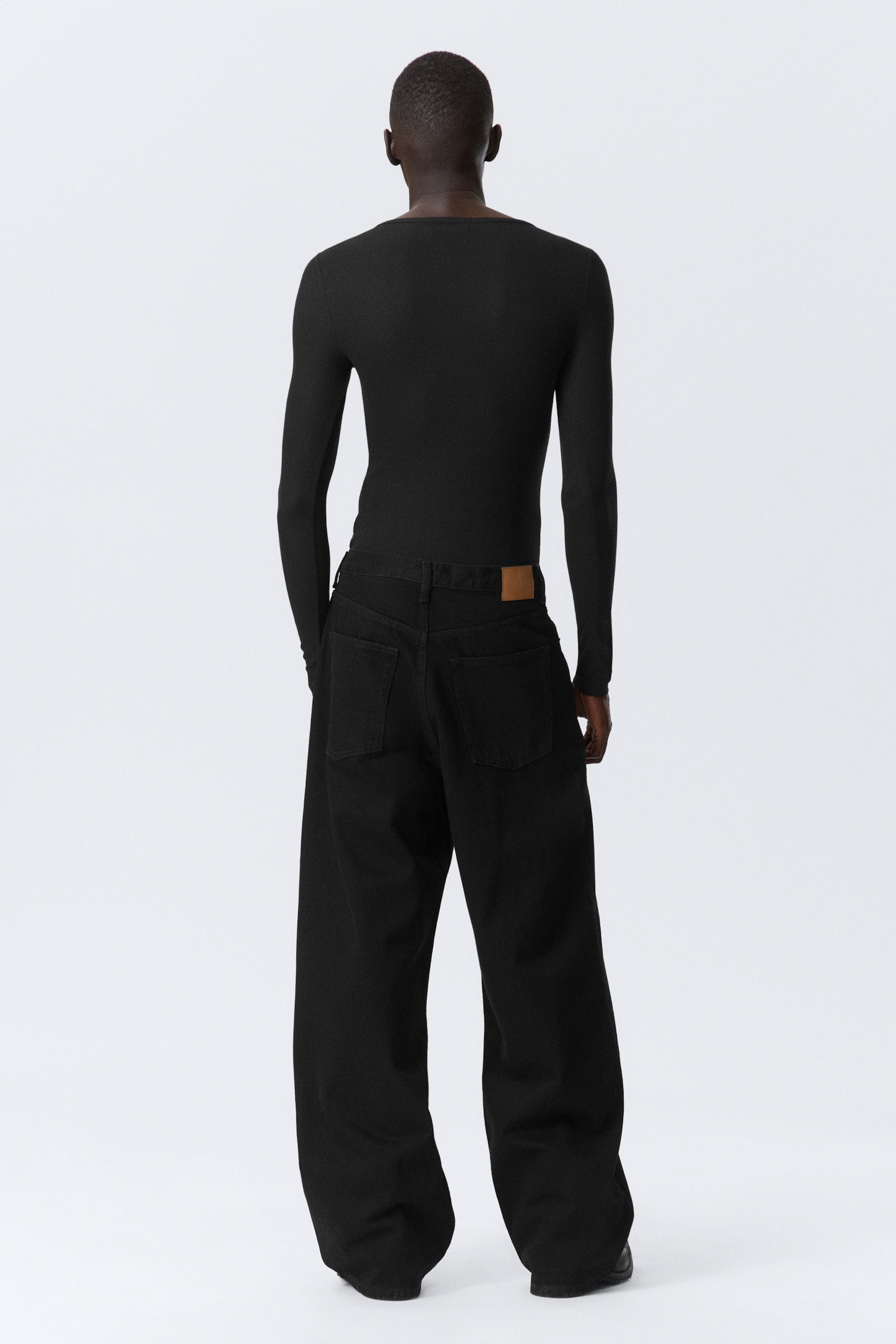 Black Rinse – Zwart - Astro Loose Baggy Leg Jeans - 8