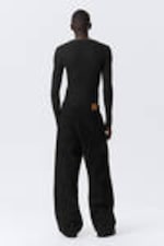 Black Rinse – Zwart - Astro Loose Baggy Leg Jeans - 8