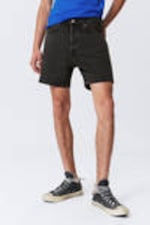Tuned Black - Black - Space Relaxed Mid-thigh Denim Shorts - 1