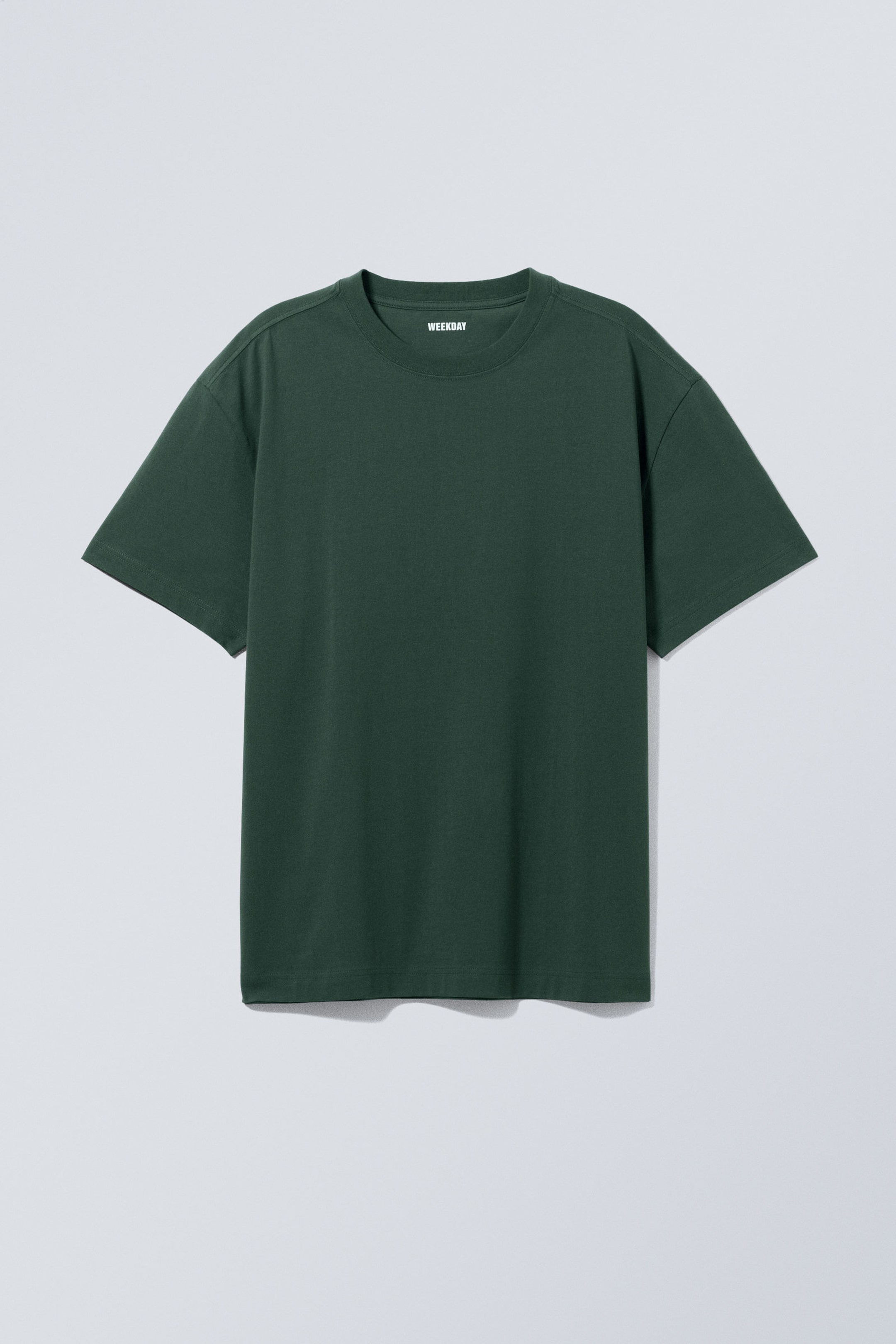 Dunkelgrün - Schweres Oversized-T-Shirt - 2