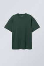 Dunkelgrün - Schweres Oversized-T-Shirt - 2