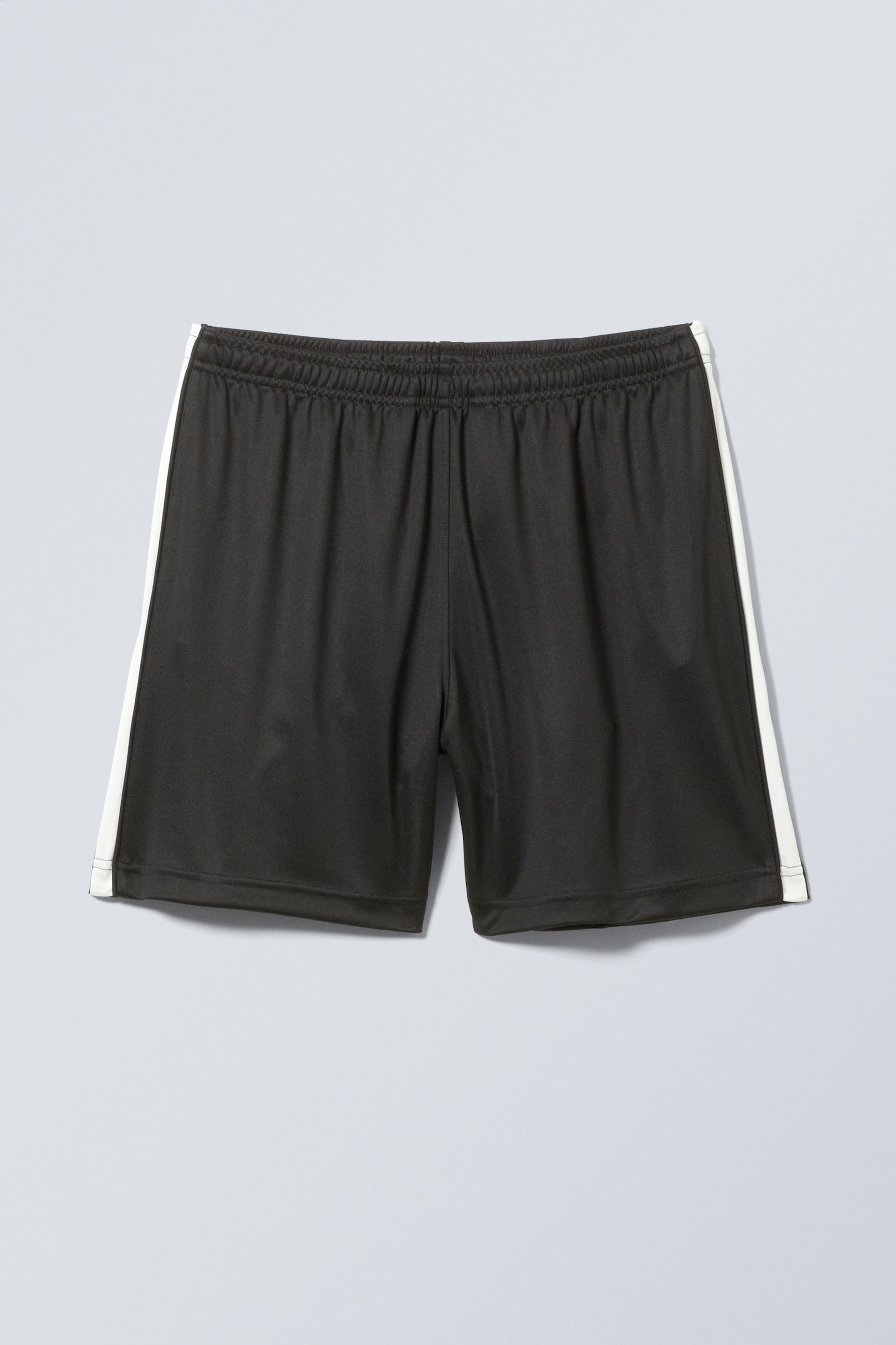 Black - Loose Wide Colour-block Shorts - 0