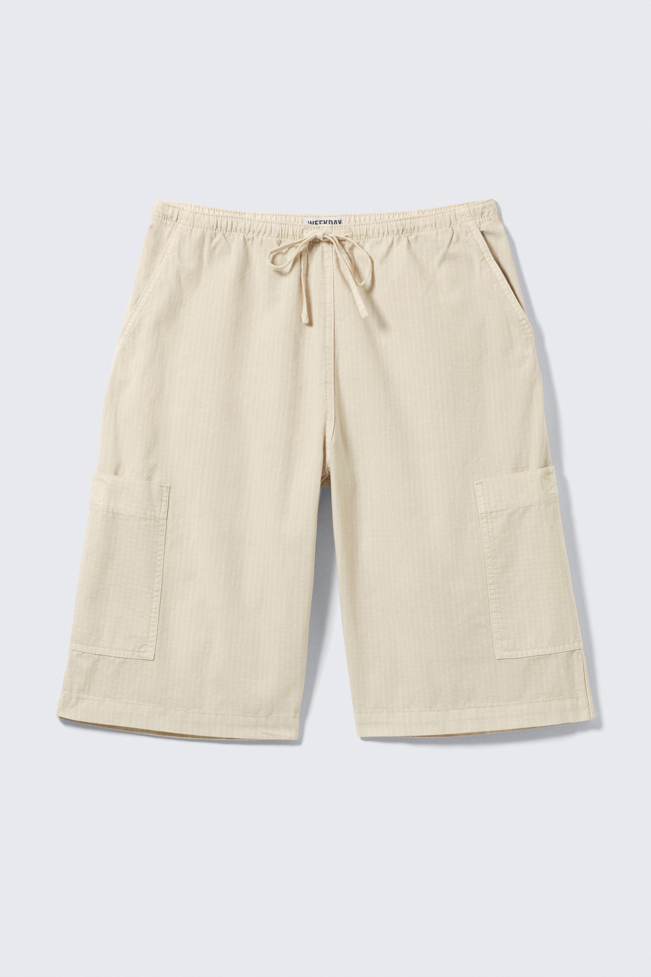 #F3EFE5 - Locker geschnittene Ripstop-Cargo-Shorts - 1