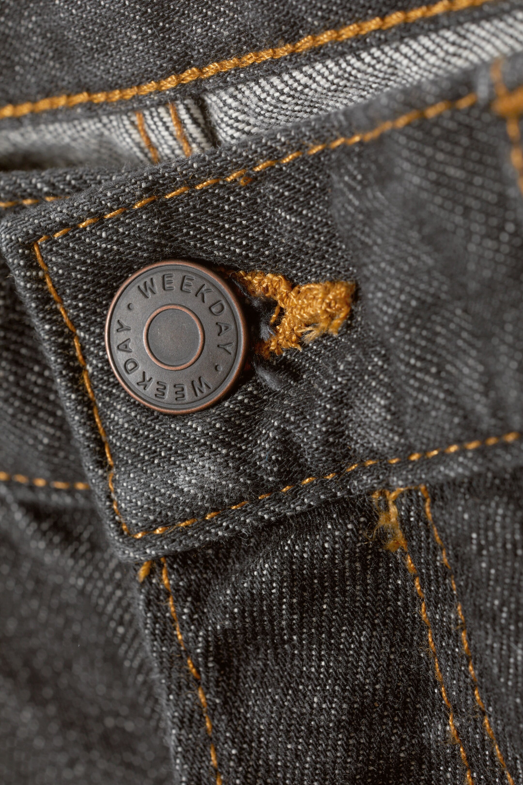 astro loose baggy leg jeans - Ash Black - Black | Weekday WW