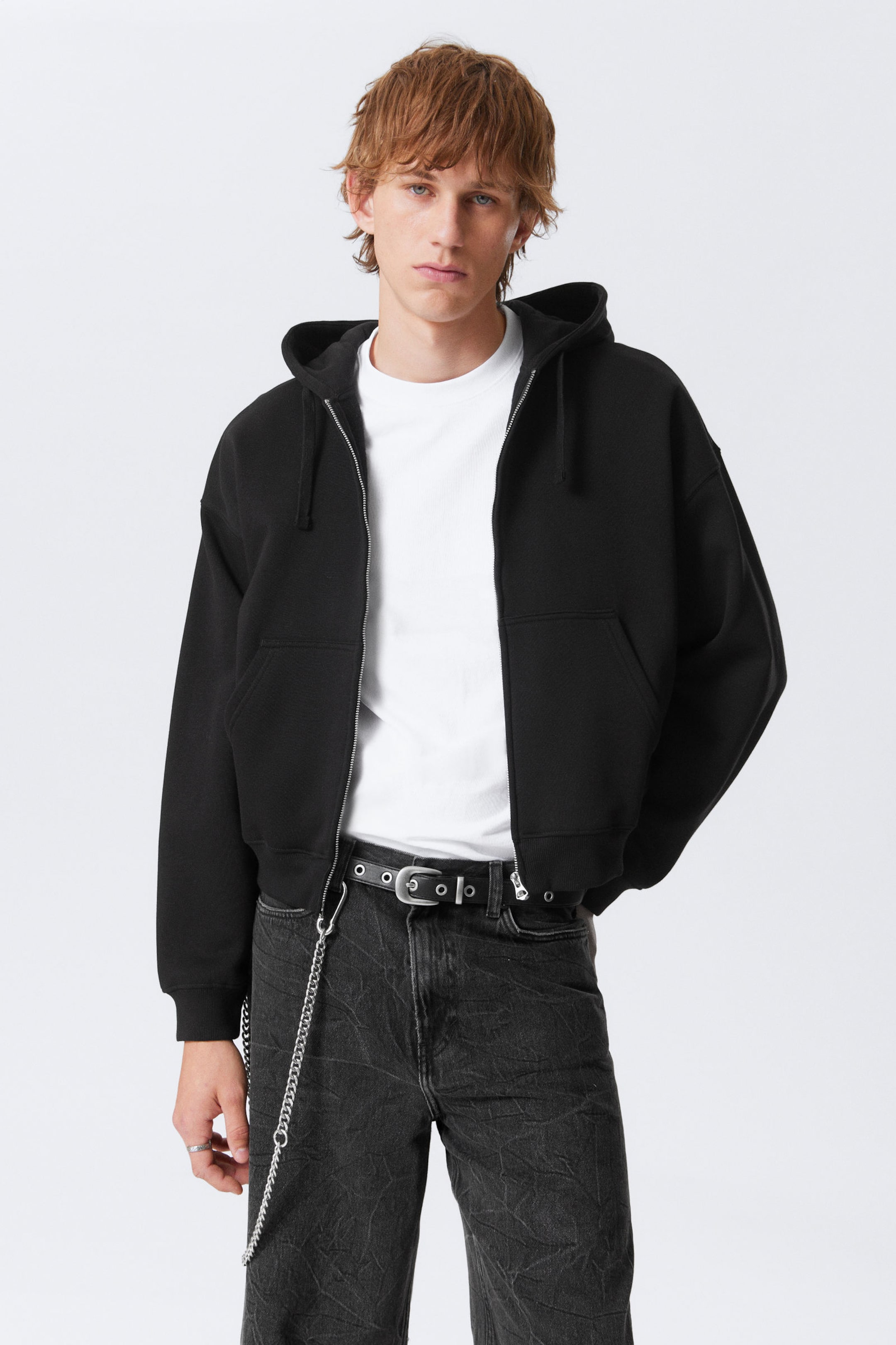 #272628 - Boxy Midweight Zip Hoodie - 2