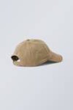 Beige - Essential Cotton Frayed Edge Cap - 0