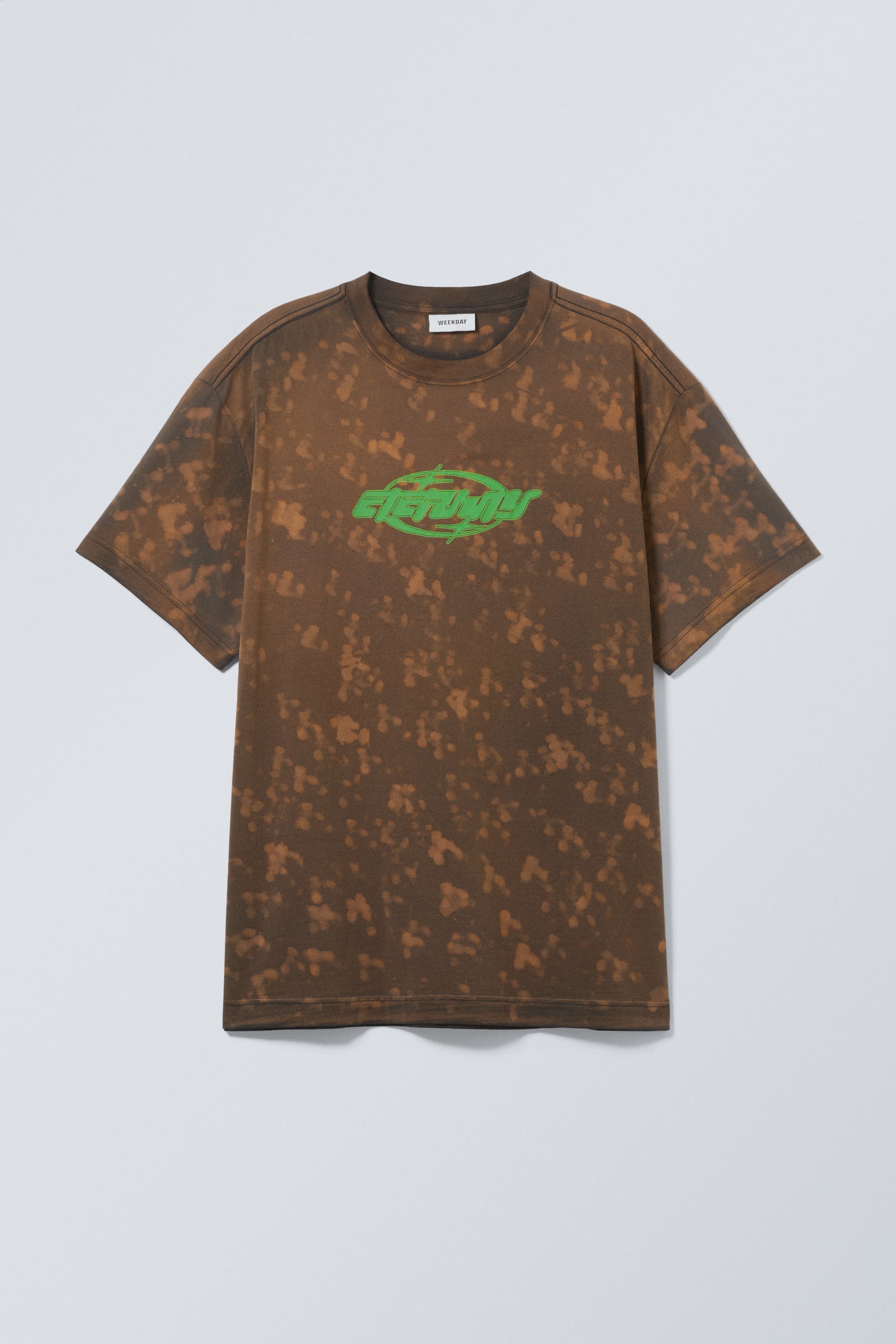 Eternity Brown - Oversized Graphic Printed T-shirt - 0