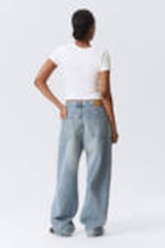 Blue Fade - Mittelblau - Galaxy Loose Straight Leg Jeans - 10